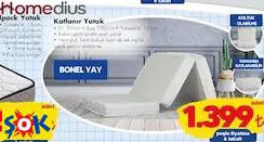 Homedius Katlanır Yatak 90x190 cm Homedius Katlanır Yatak 90x190 cm