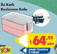 İki Katlı Beslenme Kabı İki Katlı Beslenme Kabı