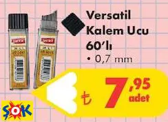 Lector Versatil Kalem Ucu 60'lı 0,7 mm Lector Versatil Kalem Ucu 60'lı 0,7 mm