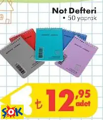 Not Defter 50 Yaprak Not Defter 50 Yaprak