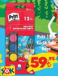 Pritt 12'li Küçük Sulu Boya Pritt 12'li Küçük Sulu Boya