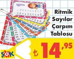 Ritmik Sayılar Çarpım Tablosu Ritmik Sayılar Çarpım Tablosu