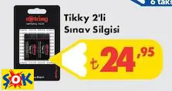 Rotring Tikky 2'li Sınav Silgisi Rotring Tikky 2'li Sınav Silgisi