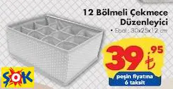12 Bölmeli Çekmece Düzenleyici 30x25x12 cm 12 Bölmeli Çekmece Düzenleyici 30x25x12 cm
