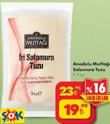 Anadolu Mutfağı Salamura Tuzu 3 kg Anadolu Mutfağı Salamura Tuzu 3 kg