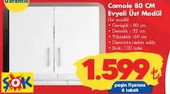 Camole 80 cm Evyeli Üst Modül Camole 80 cm Evyeli Üst Modül