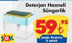 Deterjan Hazneli Süngerlik Deterjan Hazneli Süngerlik