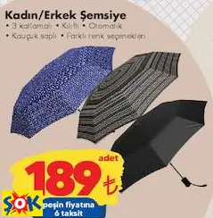 Kadın/Erkek Şemsiye Kadın/Erkek Şemsiye