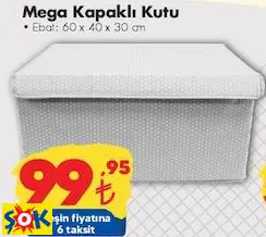 Mega Kapaklı Kutu 60x40x30 cm Mega Kapaklı Kutu 60x40x30 cm