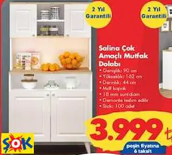 Salina Çok Amaçlı Mutfak Dolabı Salina Çok Amaçlı Mutfak Dolabı