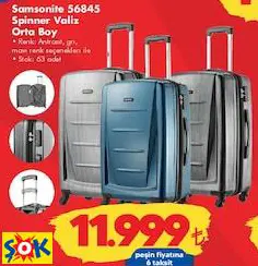Samsonite 56845 Spinner Valiz Orta Boy Samsonite 56845 Spinner Valiz Orta Boy