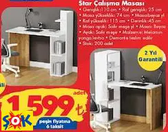 Star Çalışma Masası Star Çalışma Masası