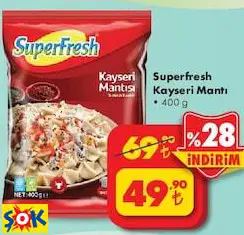 Superfresh Kayseri Mantı 400 g Superfresh Kayseri Mantı 400 g