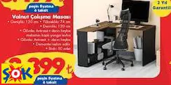 Valnut Çalışma Masası Valnut Çalışma Masası