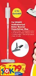 Yui NV602 Antibakteriyel Buhar Basınçlı Dezenfektan Mop Yui NV602 Antibakteriyel Buhar Basınçlı Dezenfektan Mop
