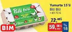 Bili Bili Yumurta 15'li 63-72 g Bili Bili Yumurta 15'li 63-72 g