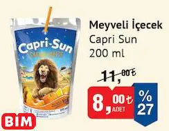 Capri Sun Meyveli İçecek 200 ml Capri Sun Meyveli İçecek 200 ml