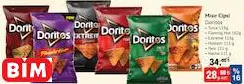 Doritos Mısır Cipsi Çeşitleri 113/102/121 g Doritos Mısır Cipsi Çeşitleri 113/102/121 g