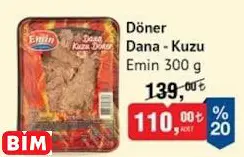 Emin Döner Dana-Kuzu 300 g Emin Döner Dana-Kuzu 300 g