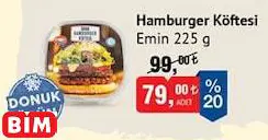 Emin Hamburger Köftesi 225 g Emin Hamburger Köftesi 225 g