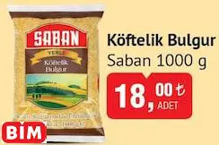 Saban Köftelik Bulgur 1000 g Saban Köftelik Bulgur 1000 g