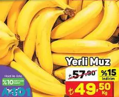 Yerli Muz kg Yerli Muz kg