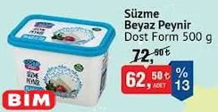 Dost Form Süzme Beyaz Peynir 500 g Dost Form Süzme Beyaz Peynir 500 g