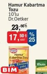 Dr.Oetker Hamur Kabartma Tozu 10'lu Dr.Oetker Hamur Kabartma Tozu 10'lu