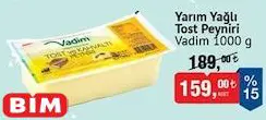 Vadim Yarım Yağlı Tost Peyniri 1000 g Vadim Yarım Yağlı Tost Peyniri 1000 g