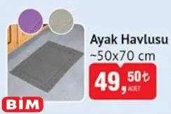 Ayak Havlusu 50x70 cm Ayak Havlusu 50x70 cm