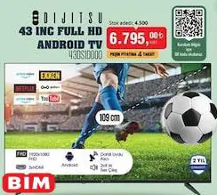 Dijitsu 43DS10000 43 inç Full HD Android Tv Akıllı Televizyon Dijitsu 43DS10000 43 inç Full HD Android Tv Akıllı Televizyon