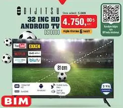 Dijitsu DS10000 32 inç HD Android Tv Akıllı Televizyon Dijitsu DS10000 32 inç HD Android Tv Akıllı Televizyon