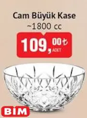 Glass in Love Cam Büyük Kase 1800 cc Glass in Love Cam Büyük Kase 1800 cc