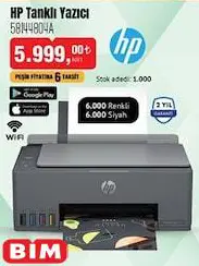 Hp 58144804A Tanklı Yazıcı Hp 58144804A Tanklı Yazıcı