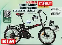 Kuba Speed Light İnce Teker Elektrikli Bisiklet Kuba Speed Light İnce Teker Elektrikli Bisiklet