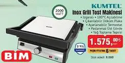Kumtel Inox Grill Tost Makinesi Kumtel Inox Grill Tost Makinesi