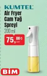 Kumtel Air Fryer Cam Yağ Spreyi 200 ml Kumtel Air Fryer Cam Yağ Spreyi 200 ml