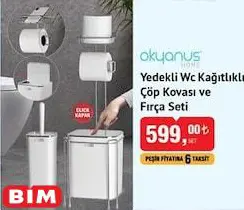 Okyanus Home Yedekli Wc Kağıtlıklı Çöp Kovası ve Fırça Seti Okyanus Home Yedekli Wc Kağıtlıklı Çöp Kovası ve Fırça Seti