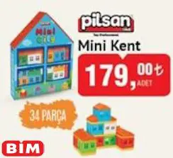 Pilsan Mini Kent 34 Parça Oyuncak Pilsan Mini Kent 34 Parça Oyuncak