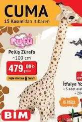 Pufu Pelüş Zürafa 100 cm Pufu Pelüş Zürafa 100 cm
