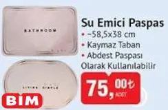 Su Emici Paspas 58,5cm x 38cm Su Emici Paspas 58,5cm x 38cm