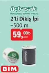 Üçbaşak 2'li Dikiş İpi 500 m Üçbaşak 2'li Dikiş İpi 500 m
