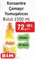 Bulut Konsantre Çamaşır Yumuşatıcısı 60 Yıkama 1500 ml Bulut Konsantre Çamaşır Yumuşatıcısı 60 Yıkama 1500 ml
