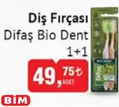 Difaş Bio Dent Diş Fırçası 1+1 Difaş Bio Dent Diş Fırçası 1+1