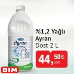 Dost %1.2 Yağlı Ayran 2 L Dost %1.2 Yağlı Ayran 2 L