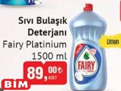 Fairy Platinium Sıvı Bulaşık Deterjanı 1500 ml Fairy Platinium Sıvı Bulaşık Deterjanı 1500 ml