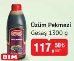 Gesaş Üzüm Pekmezi 1300 g Gesaş Üzüm Pekmezi 1300 g