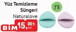 Naturalove Yüz Temizleme Süngeri 2'li Naturalove Yüz Temizleme Süngeri 2'li