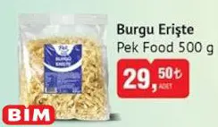 Pek Food Burgu Erişte 500 g Pek Food Burgu Erişte 500 g
