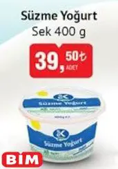 Sek Süzme Yoğurt 400 g Sek Süzme Yoğurt 400 g